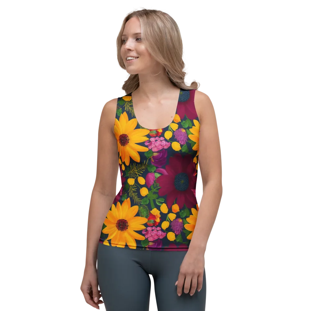 Solar Bouquet on Women's Tank Top — Front