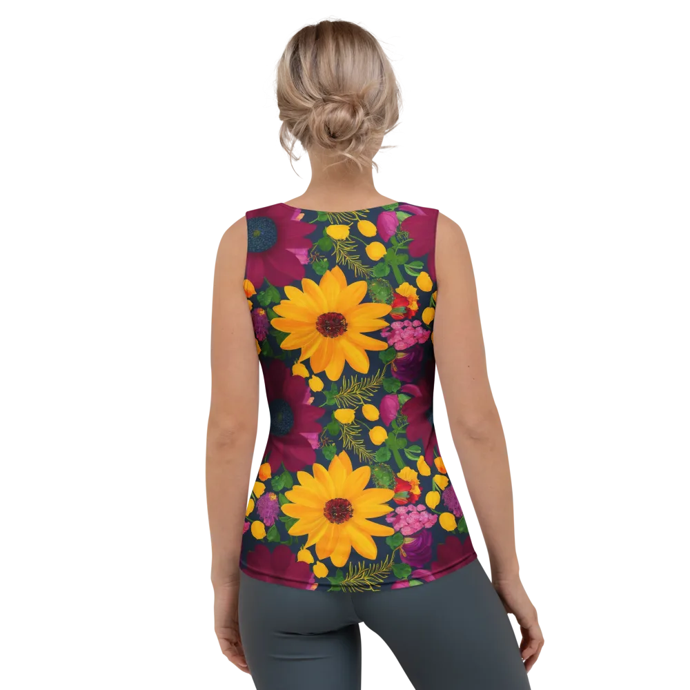 Solar Bouquet on Women's Tank Top — Back