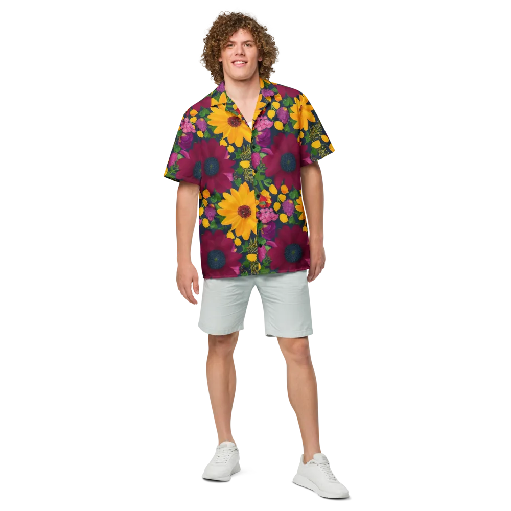 Solar Bouquet on Button Shirt — Front