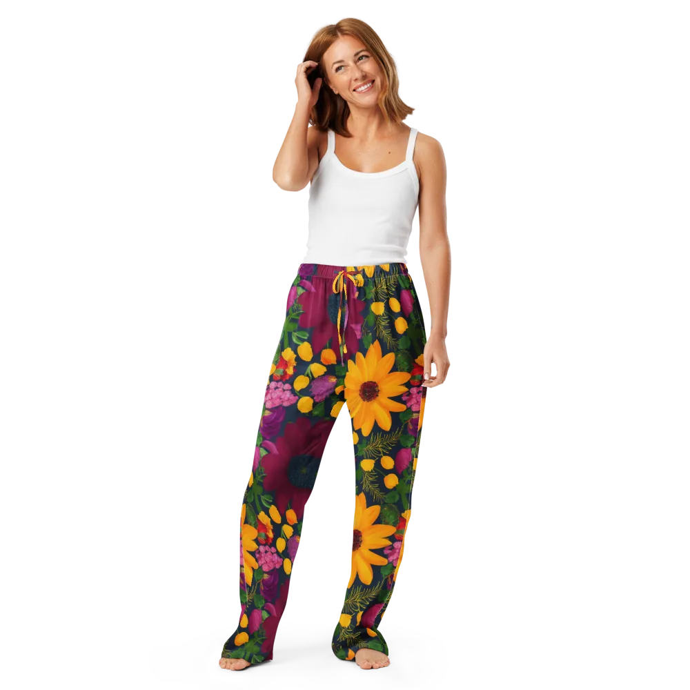Solar Bouquet on Women's Pajama Pants — Front