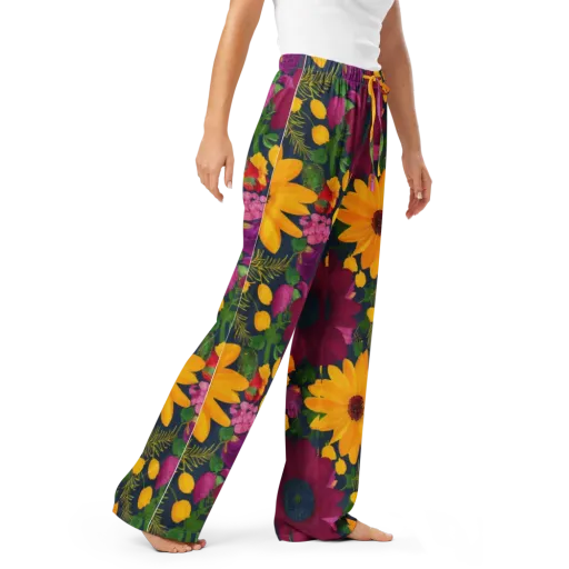 Solar Bouquet on a Women's Pajama Pants