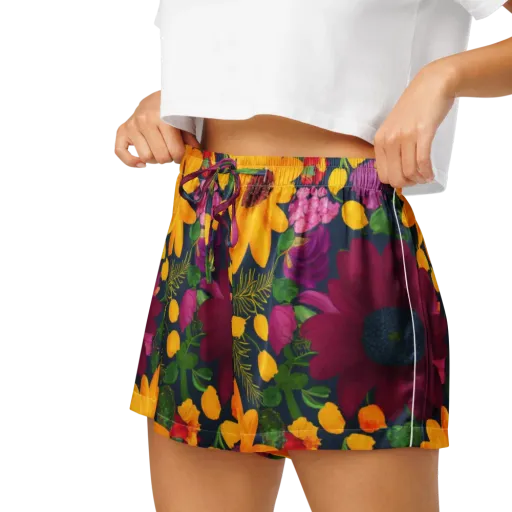 Solar Bouquet on a Women's Pajama Shorts