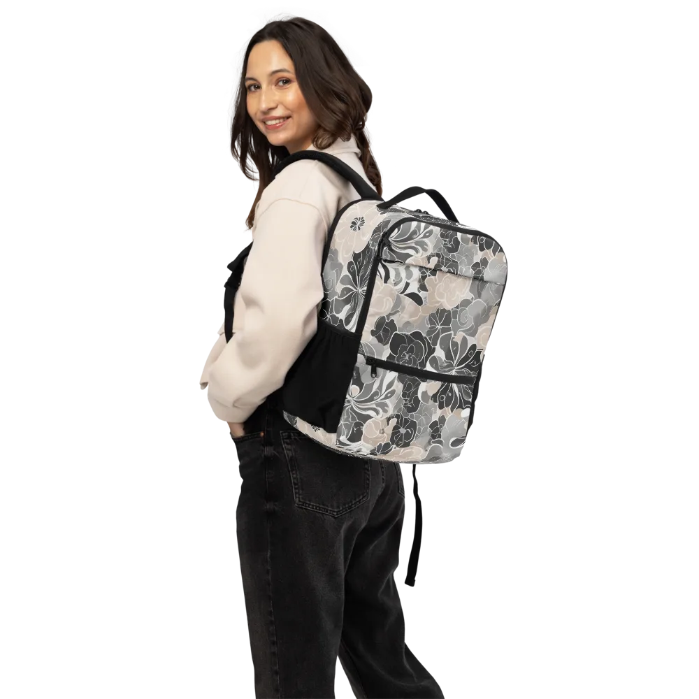 Chalk Bloom on Utility Backpack — Back
