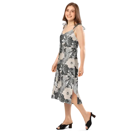 Chalk Bloom on a Slip Dress