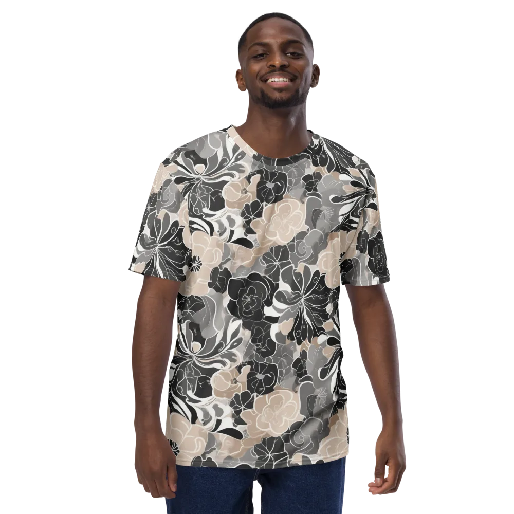 Chalk Bloom on Men's Crew Neck T-Shirt — Front