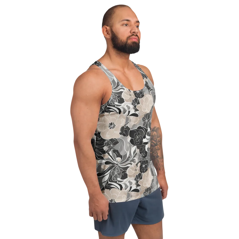 Chalk Bloom on Men's Tank Top — Right Front