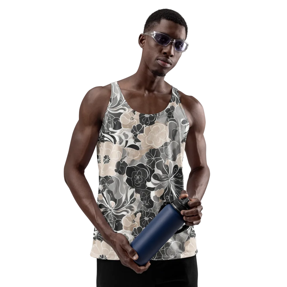 Chalk Bloom on Men's Tank Top — Front