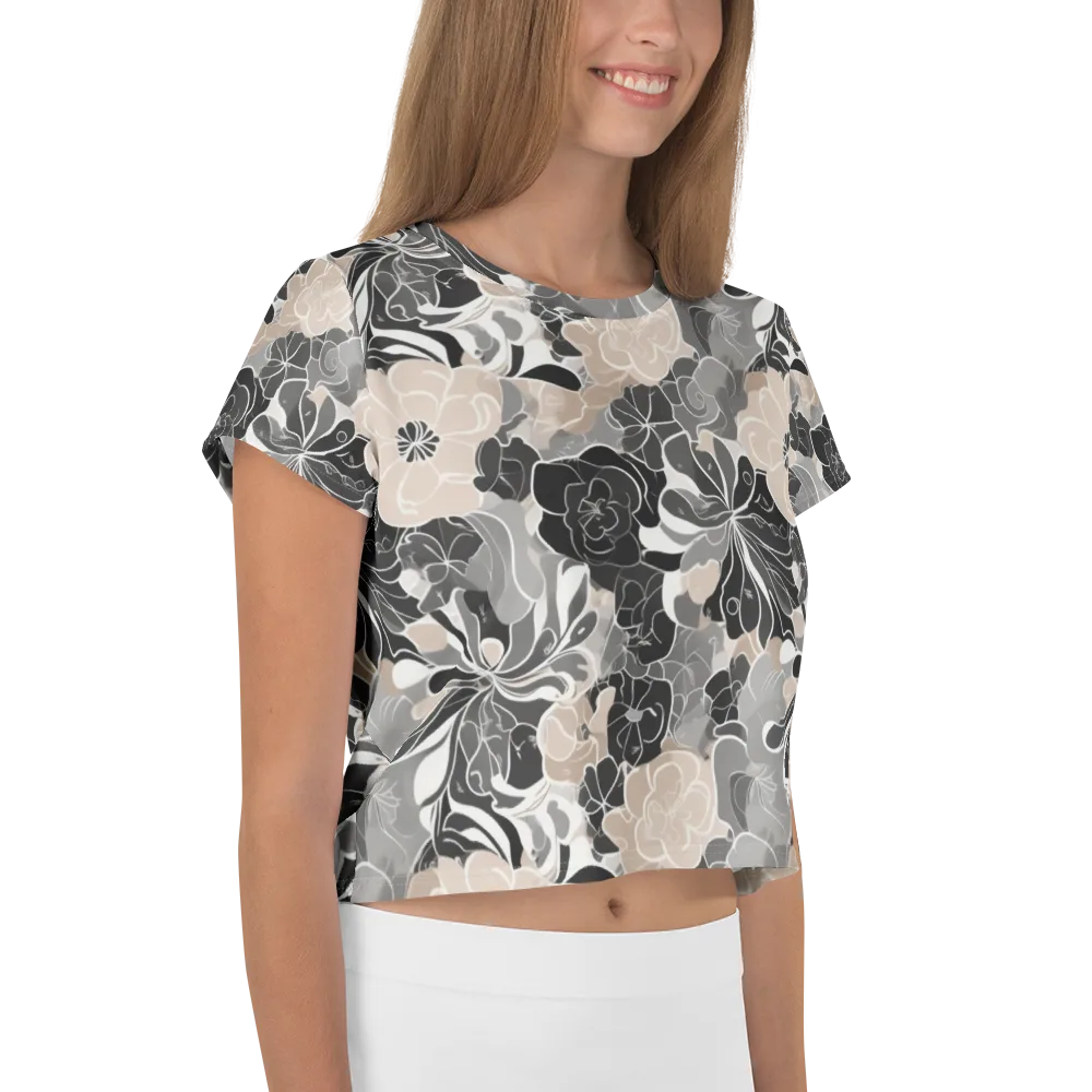 Chalk Bloom on Crop Tee — Right