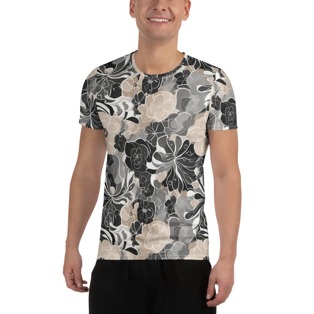 Chalk Bloom on Men's Athletic T-Shirt — Front