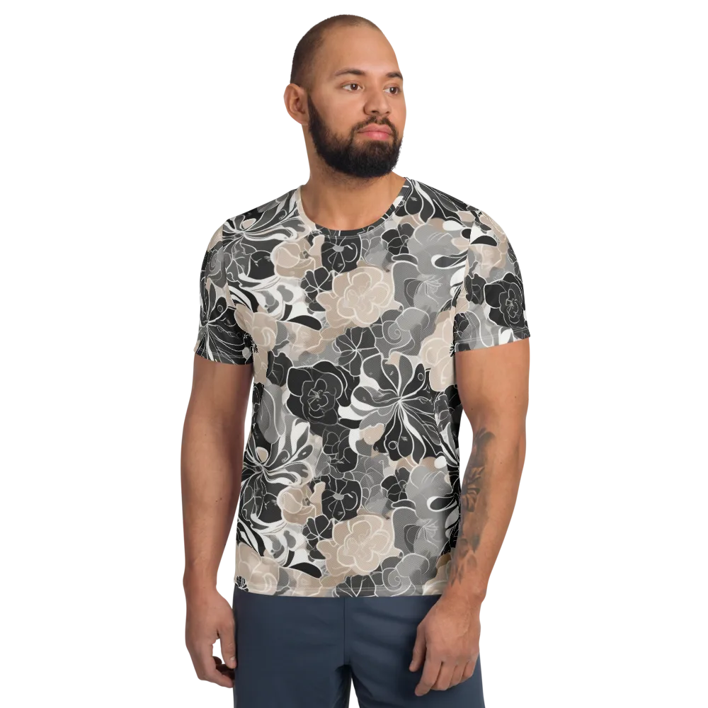 Chalk Bloom on Men's Athletic T-Shirt — Front