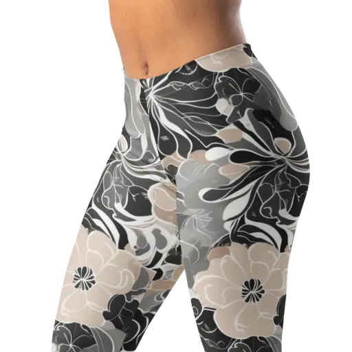 Chalk Bloom on a Leggings
