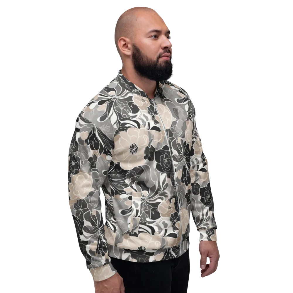 Chalk Bloom on Bomber Jacket — Right