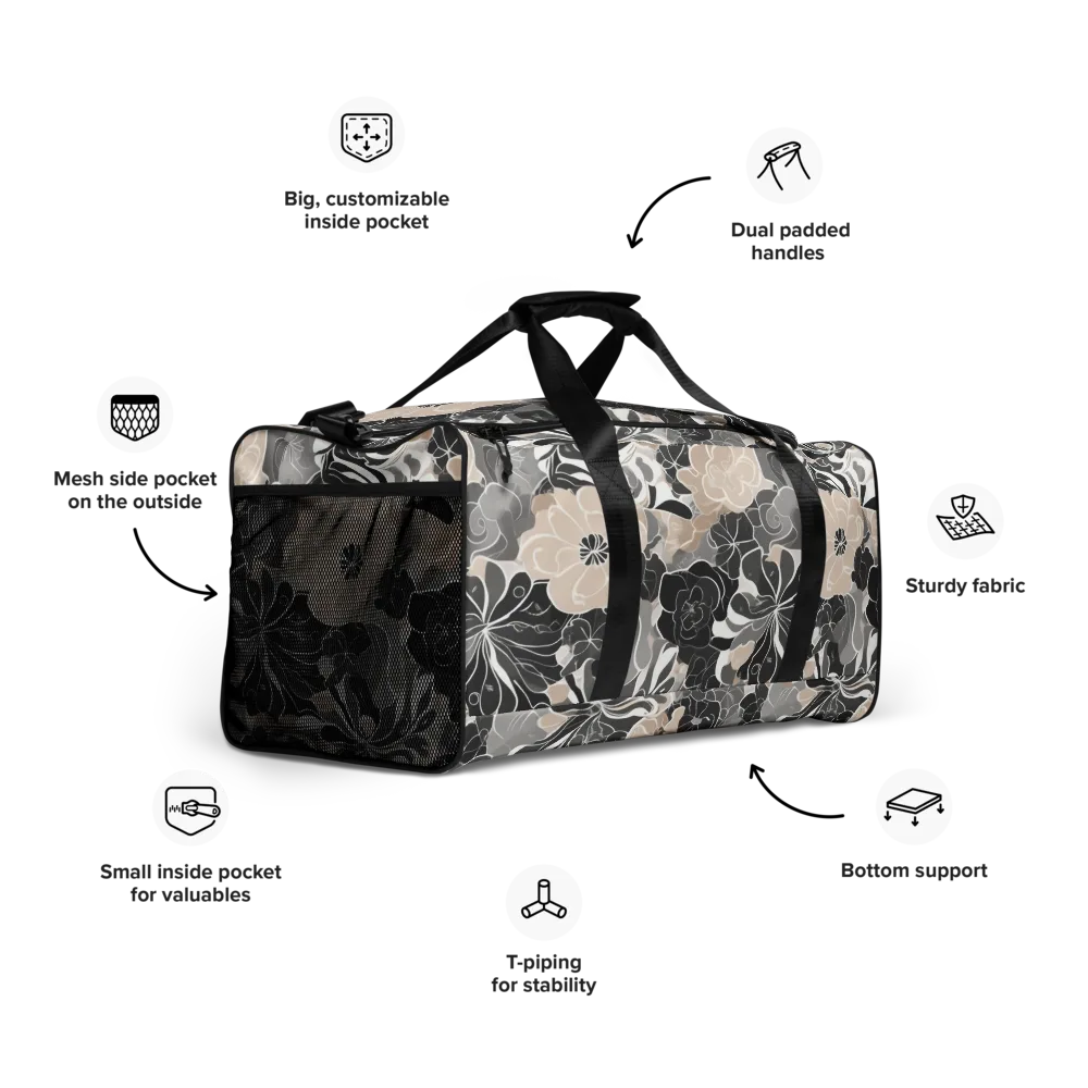 Chalk Bloom on Duffle Bag — Right Front