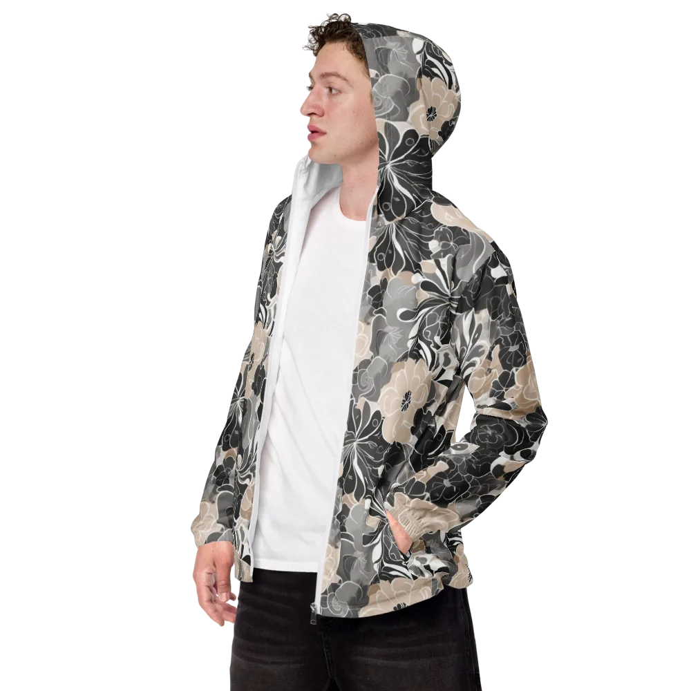 Chalk Bloom on Men's Windbreaker — Left Front