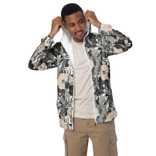 Chalk Bloom on a Men's Windbreaker