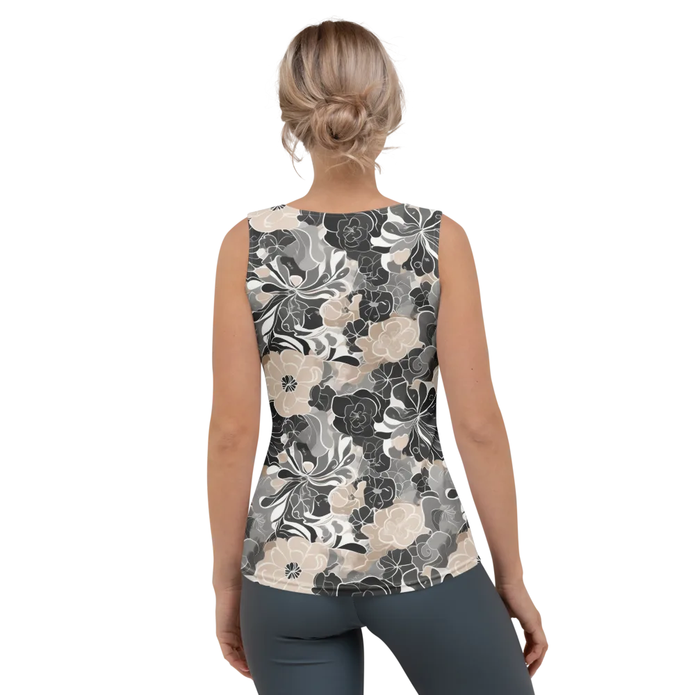 Chalk Bloom on Women's Tank Top — Back