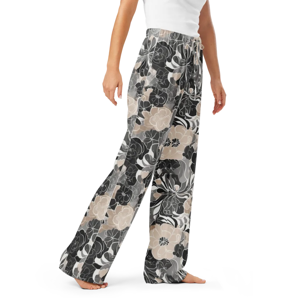 Chalk Bloom on Women's Pajama Pants — Right Front