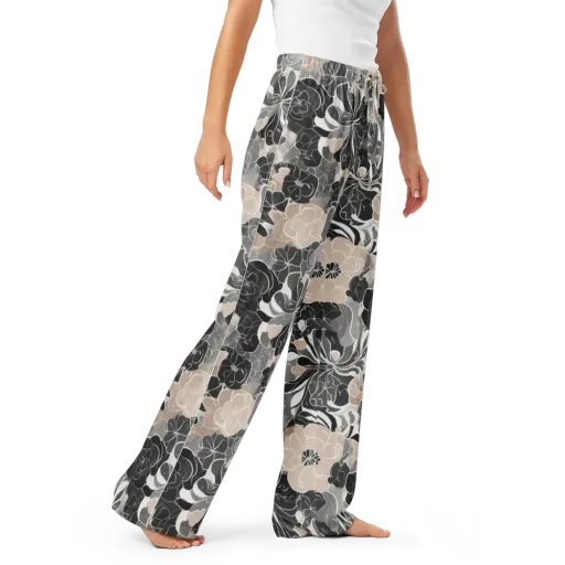 Chalk Bloom on a Women's Pajama Pants