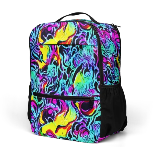 Fluoro Fever on a Utility Backpack