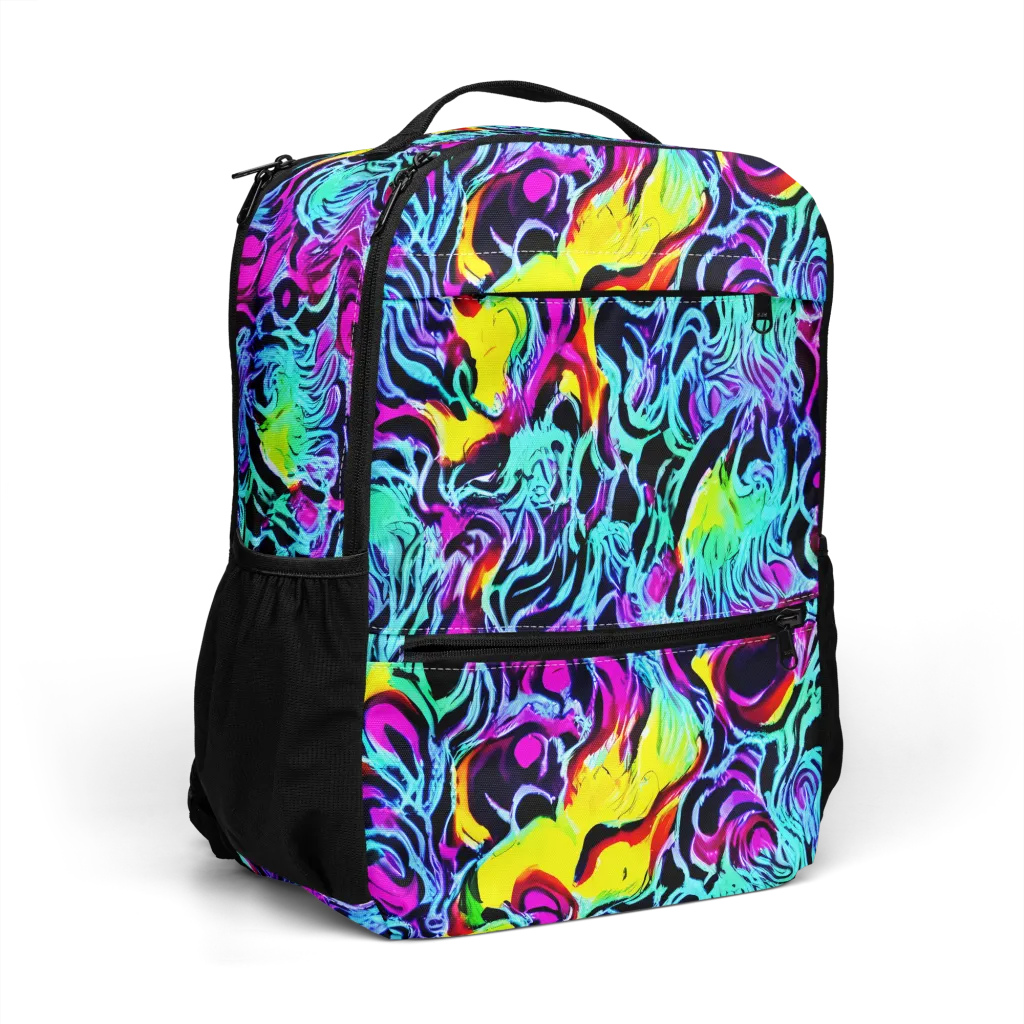 Fluoro Fever on Utility Backpack — Right Front