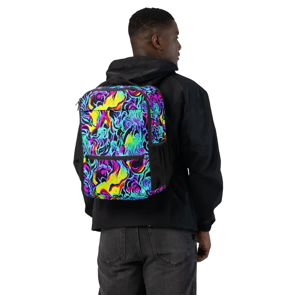 Fluoro Fever on Utility Backpack — Back