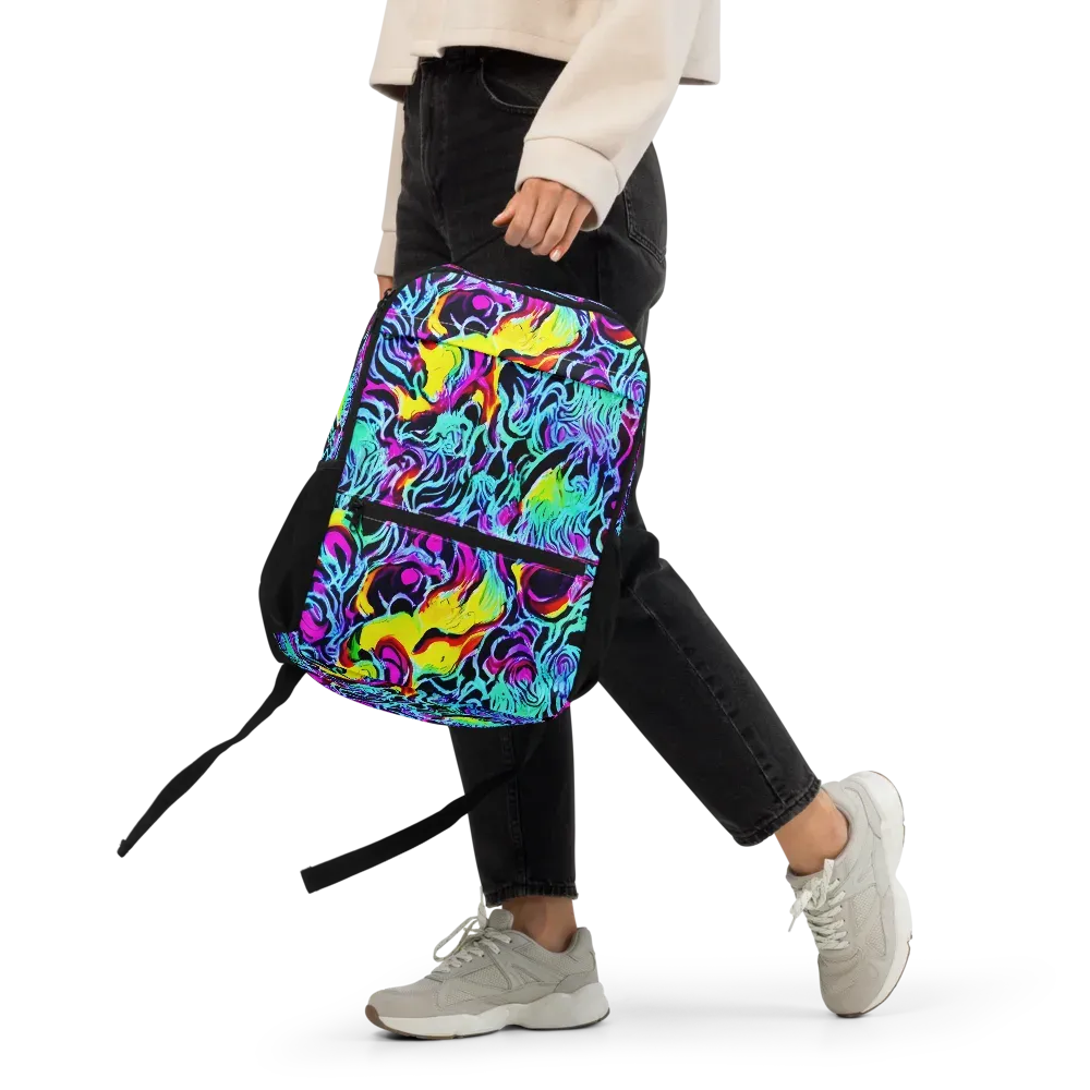 Fluoro Fever on Utility Backpack — Front