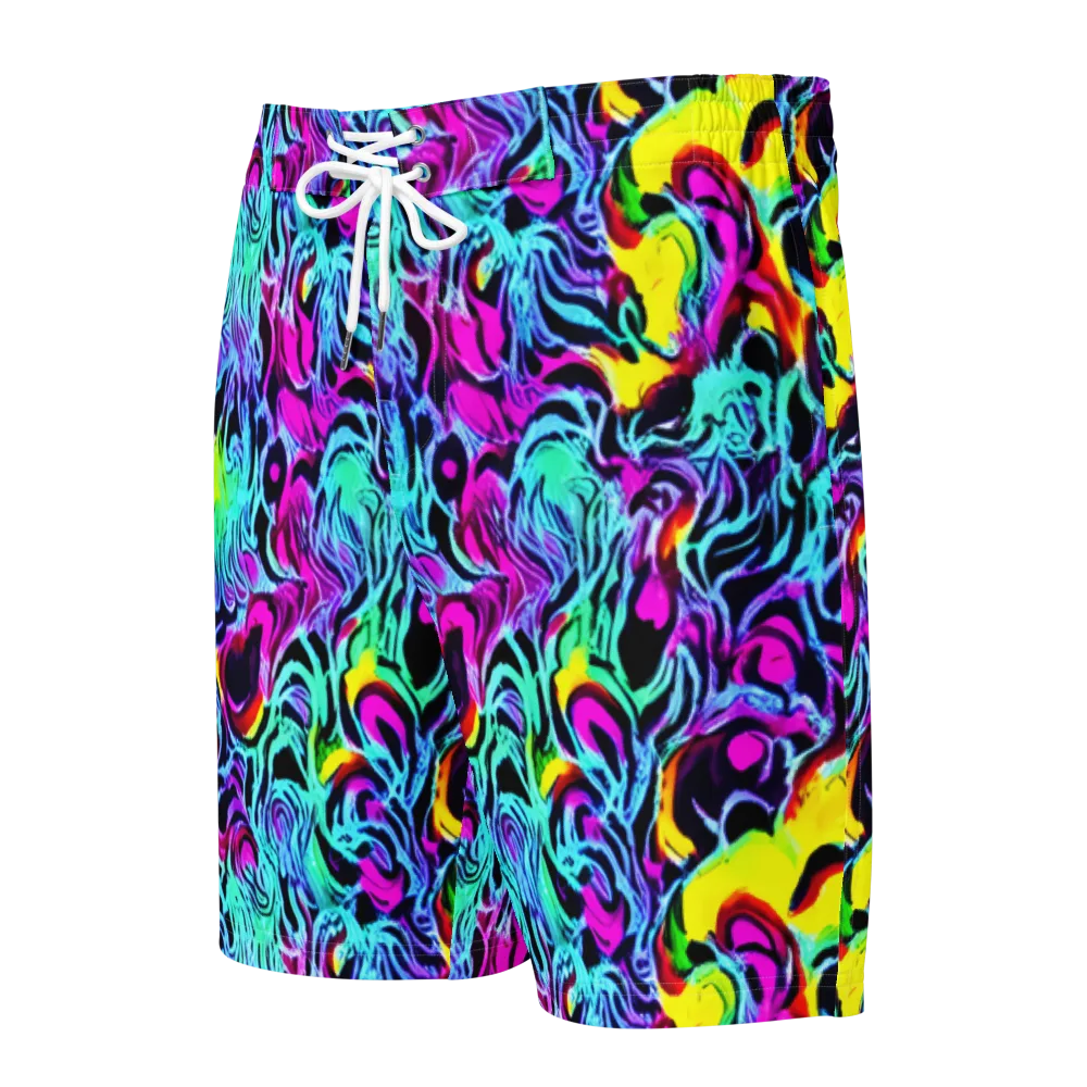 Fluoro Fever on Men's Board Shorts — Front