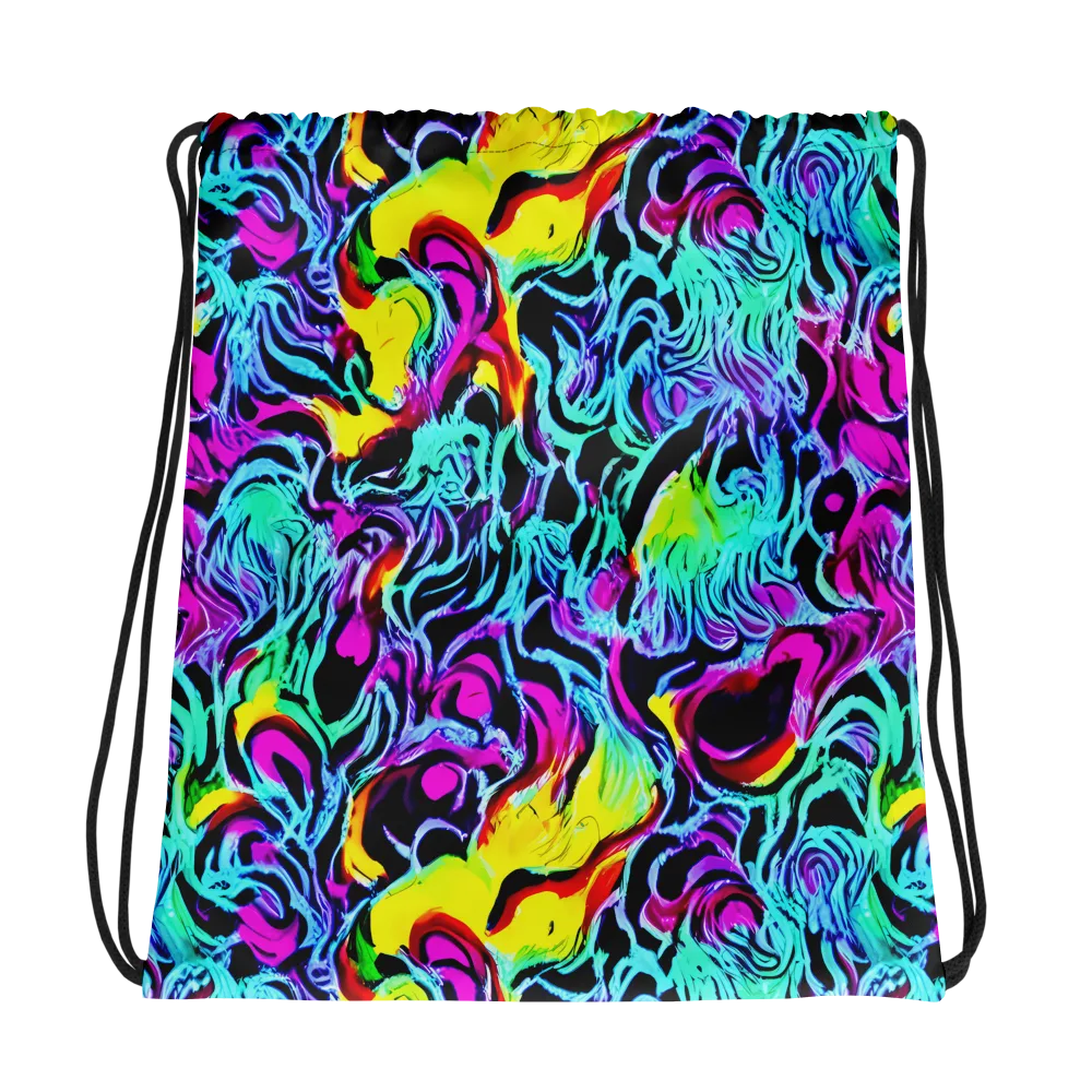 Fluoro Fever on Drawstring Bag — Photo