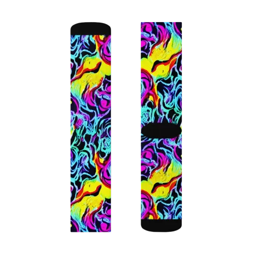 Fluoro Fever on a Socks