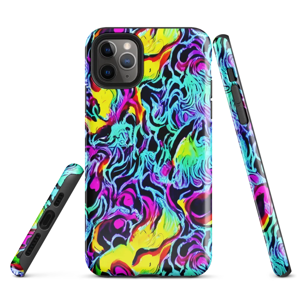 Fluoro Fever on Tough Case for iPhone® — Front