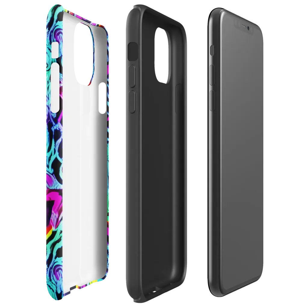 Fluoro Fever on Tough Case for iPhone® — Right