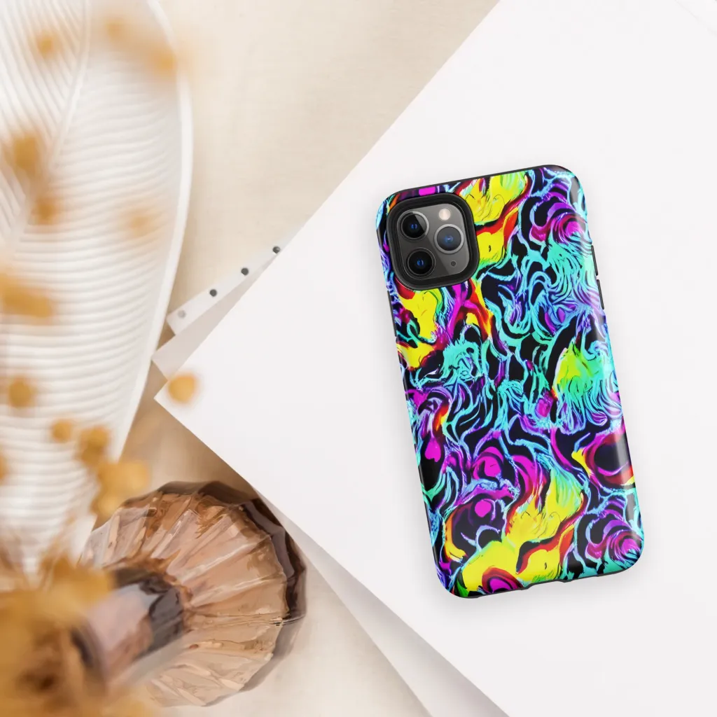 Fluoro Fever on Tough Case for iPhone® — Front