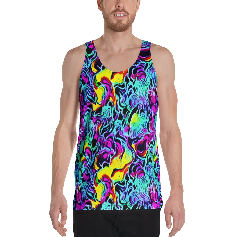 Fluoro Fever on Men's Tank Top — Front