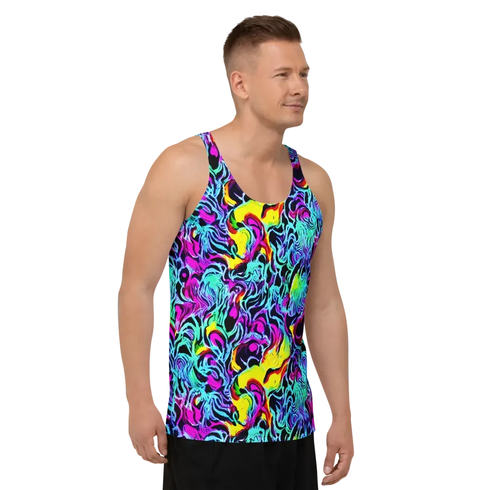 Fluoro Fever on Men's Tank Top — Right Front