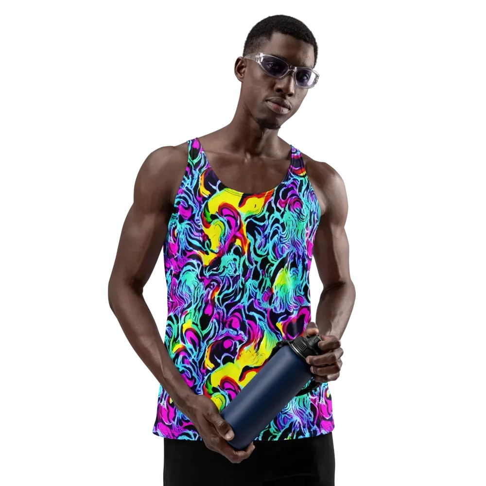 Fluoro Fever on Men's Tank Top — Front