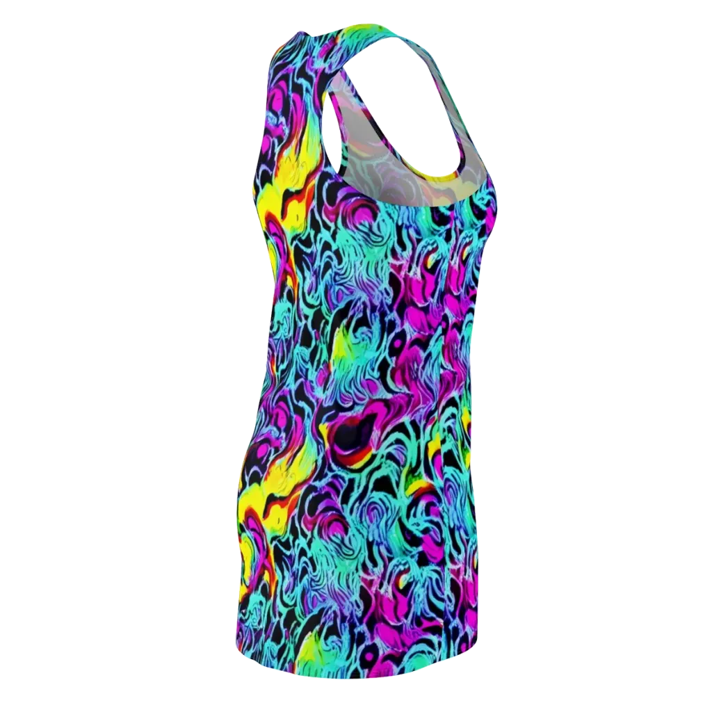 Fluoro Fever on Racerback Dress — Back Side
