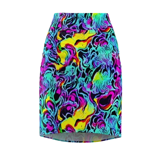 Fluoro Fever on a Pencil Skirt