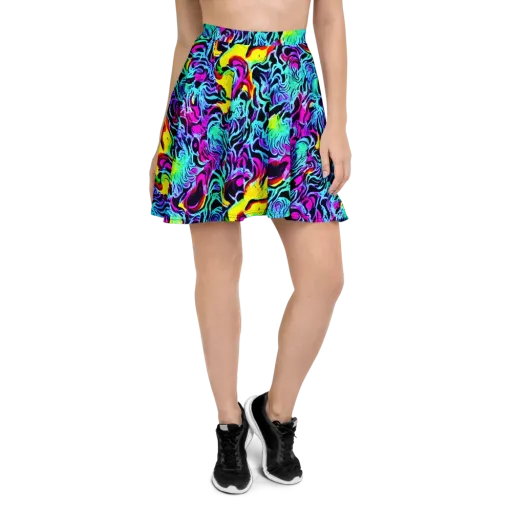 Fluoro Fever on a Skater Skirt