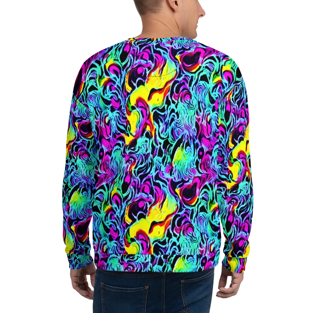 Fluoro Fever on Sweatshirt — Back