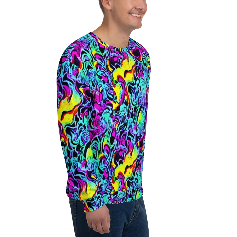 Fluoro Fever on Sweatshirt — Right Front