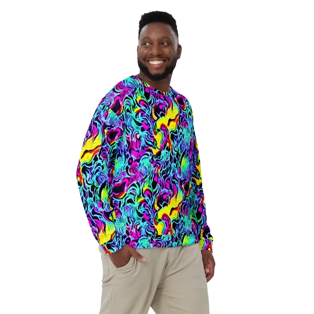 Fluoro Fever on Sweatshirt — Front