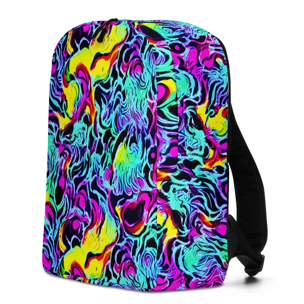 Fluoro Fever on Minimalist Backpack — Left