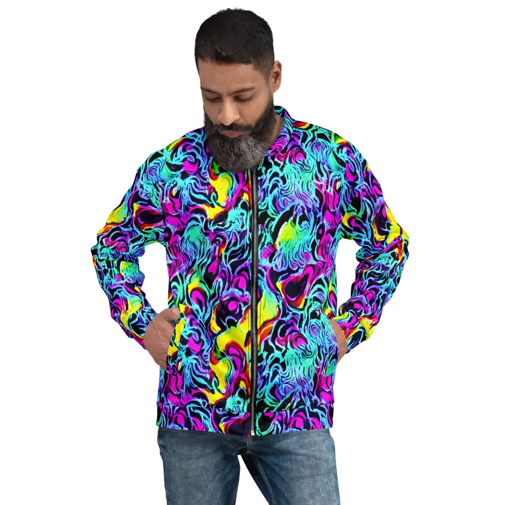 Fluoro Fever on Bomber Jacket — Front