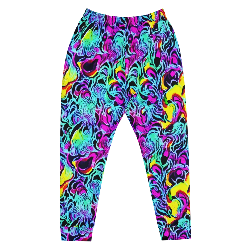 Fluoro Fever on Men's Joggers — Front