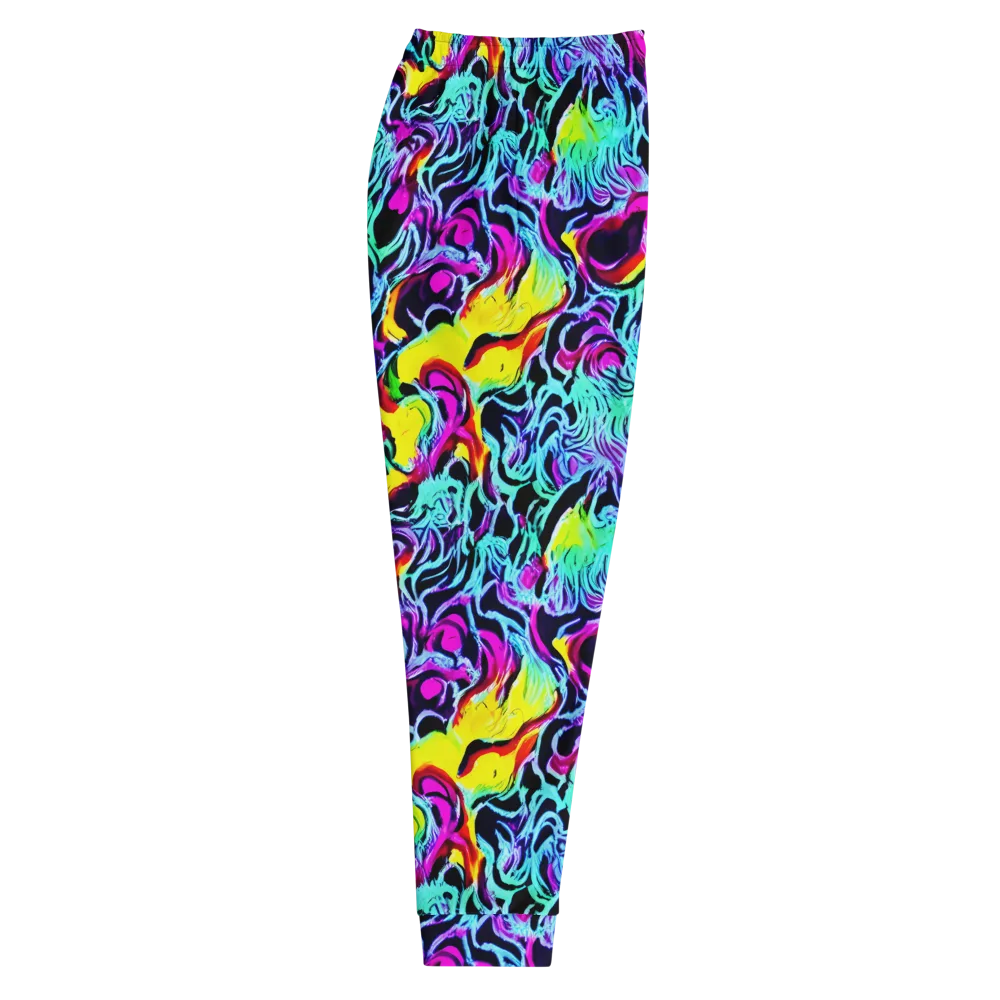 Fluoro Fever on Men's Joggers — Right