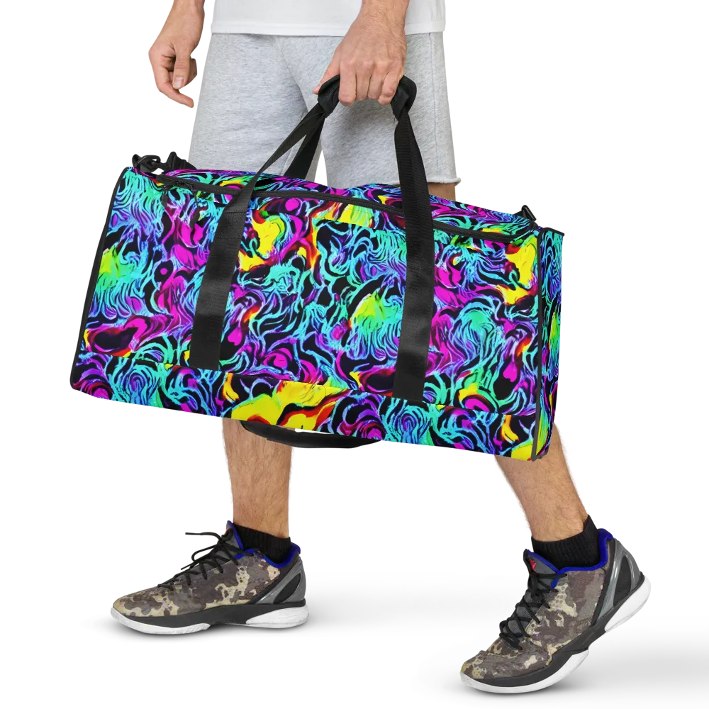 Fluoro Fever on Duffle Bag — Front