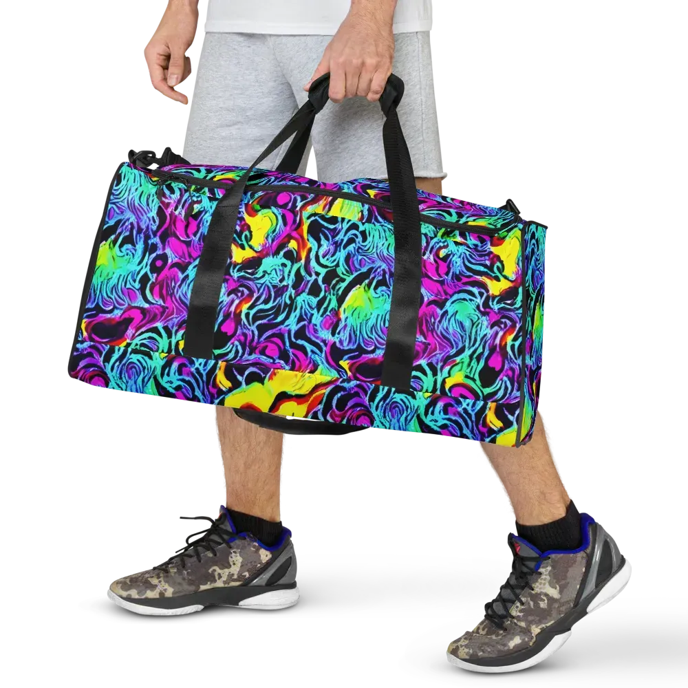 Fluoro Fever on Duffle Bag — Front