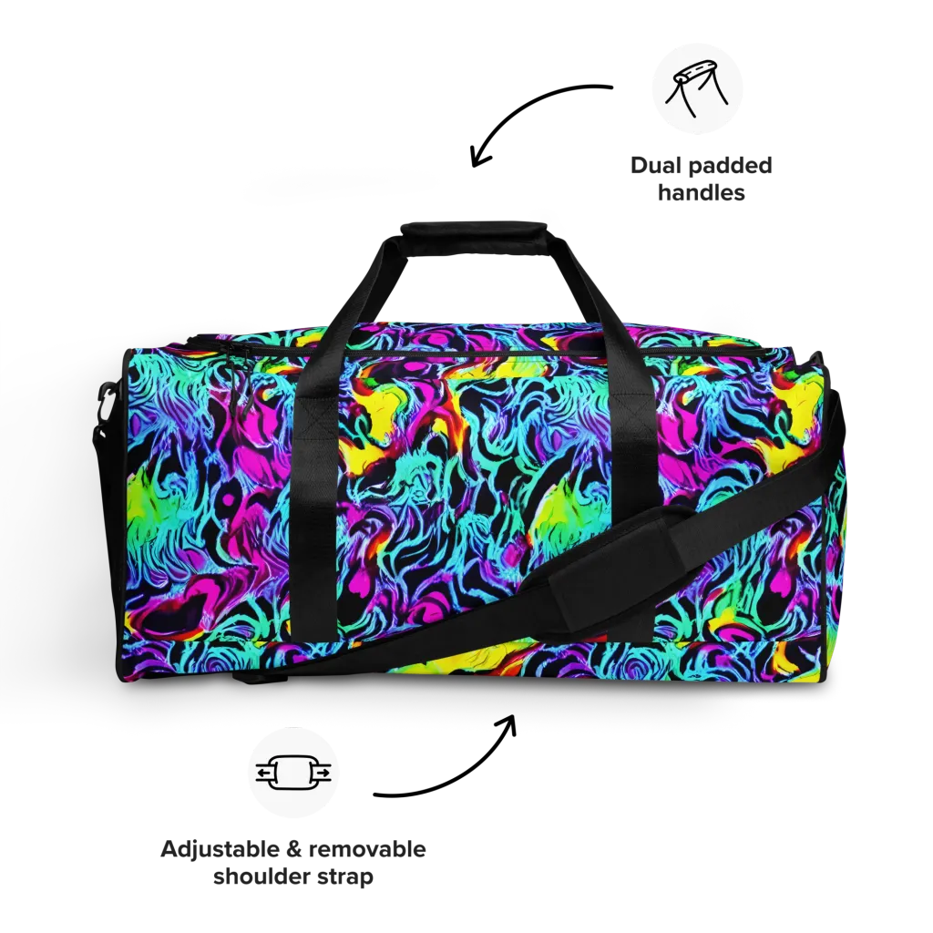 Fluoro Fever on Duffle Bag — Front