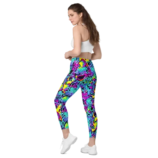 Fluoro Fever on a Leggings with Pockets