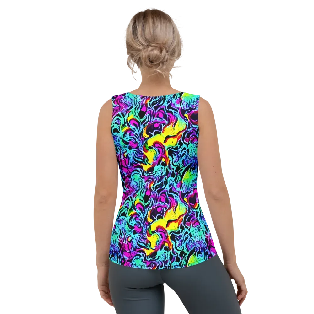 Fluoro Fever on Women's Tank Top — Back